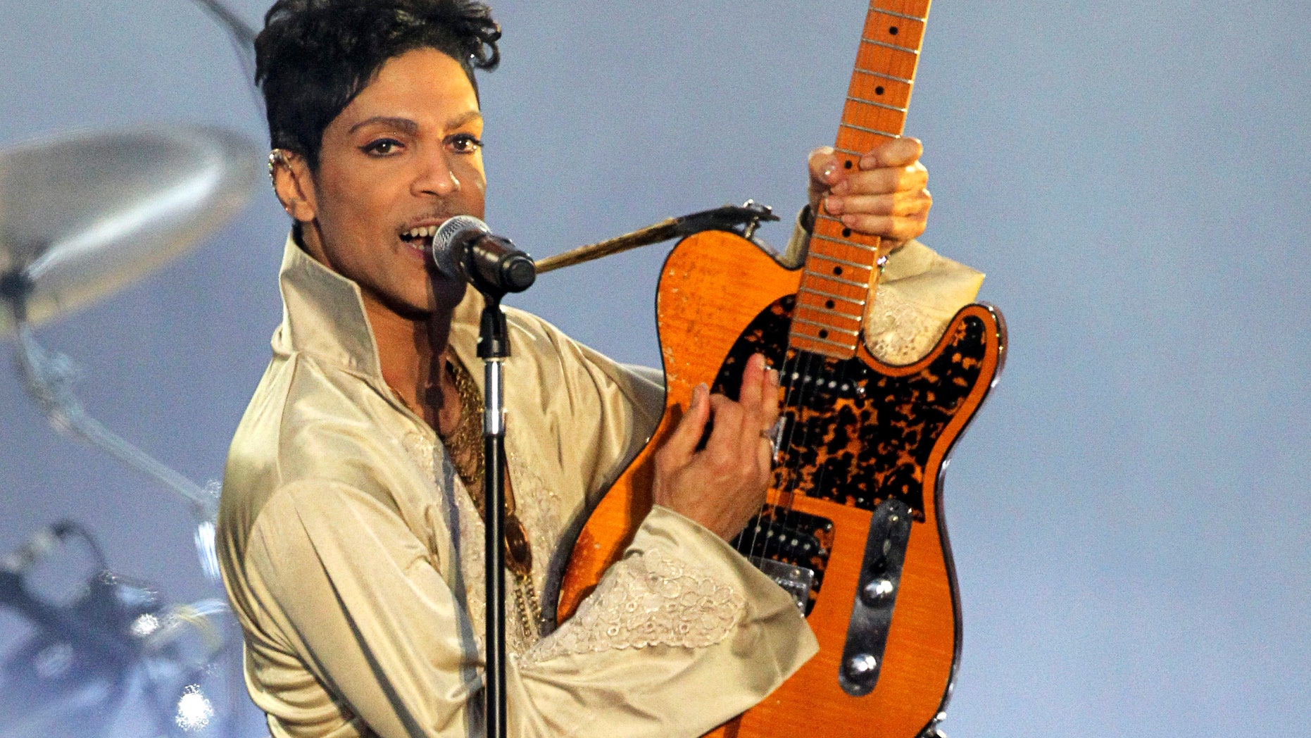 Prince performs in Britain in 2007.