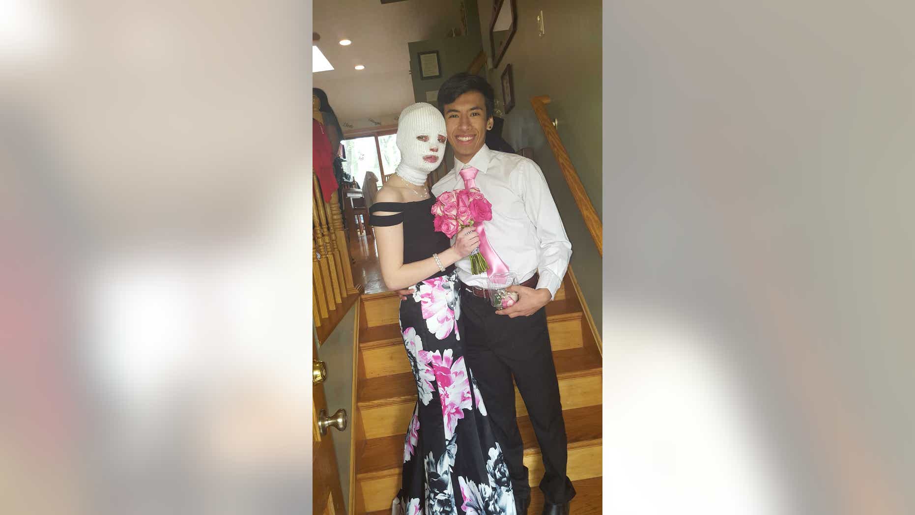 Korryn and her prom date.