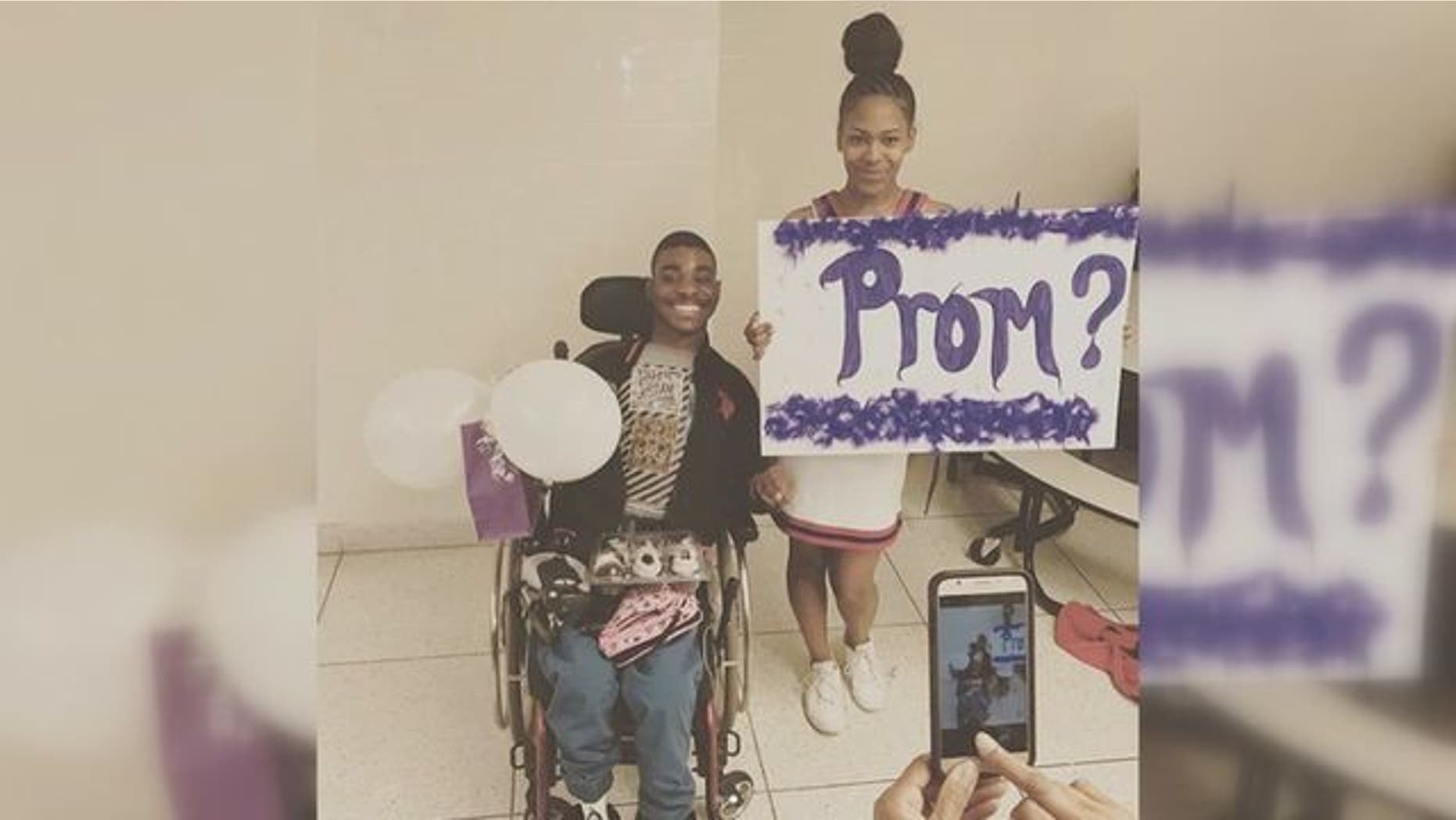 Keyonna Moore already had a date to prom, but she decided to ask her friend Tyuan Malik Barbour, who had never been to a school dance before, instead.