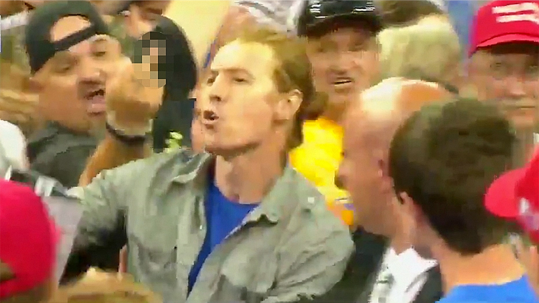Sam Spadino was removed from a Trump rally in Minnesota Wednesday night.