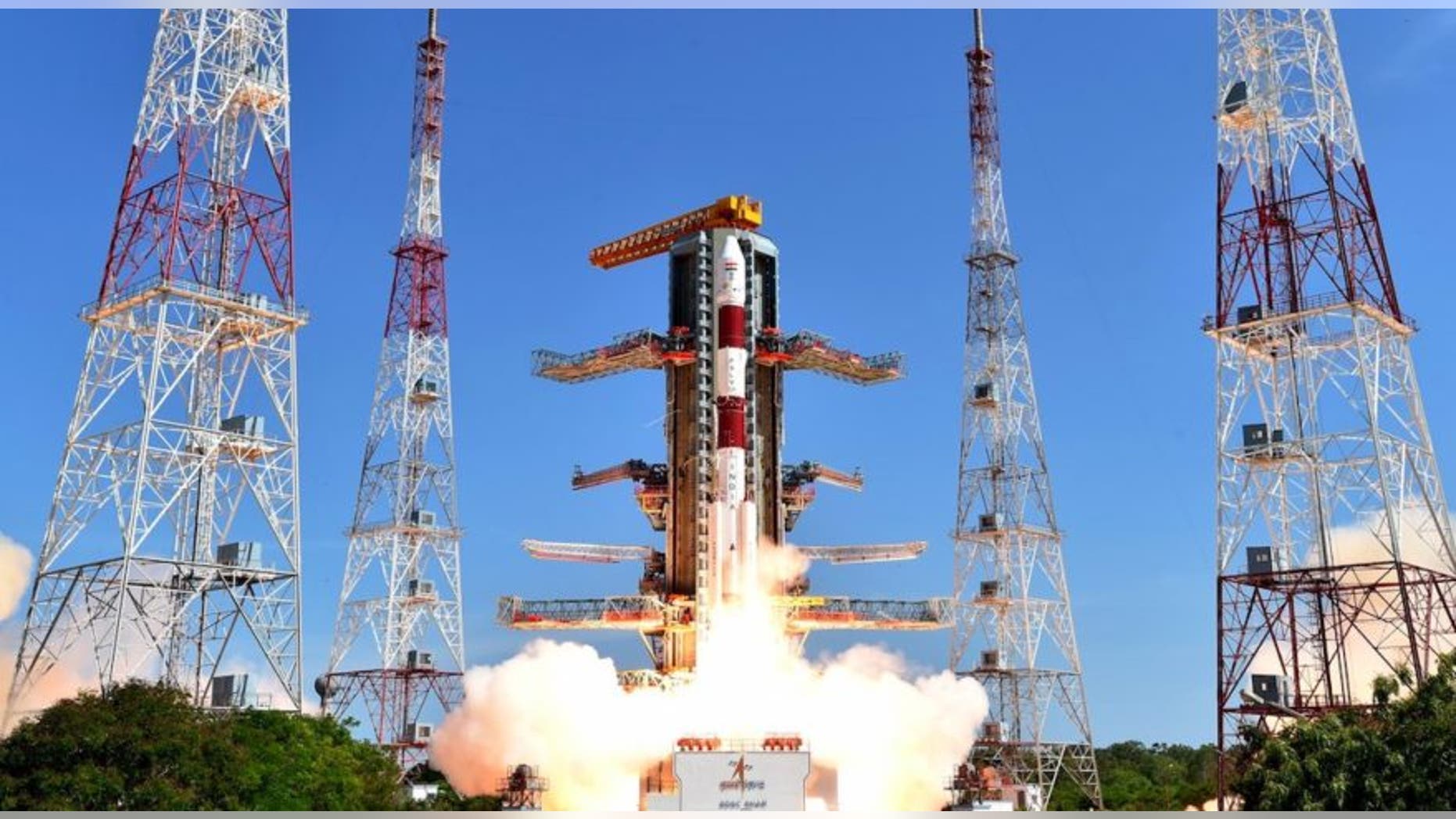 An Indian Polar Satellite Launch Vehicle (PSLV) lifts off in June. TeamIndus has purchased a PSLV launch in late 2017 for its Google Lunar X Prize Lander.