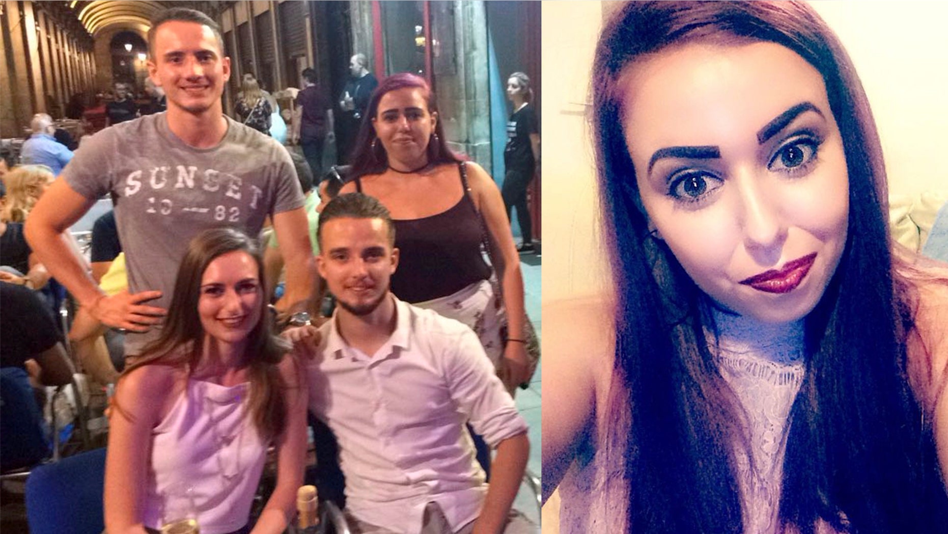 Sophie Stevenson says what she thought was a 'perfect holiday romance' with Jesse Mateman, top left, turned out to be a cruel joke.