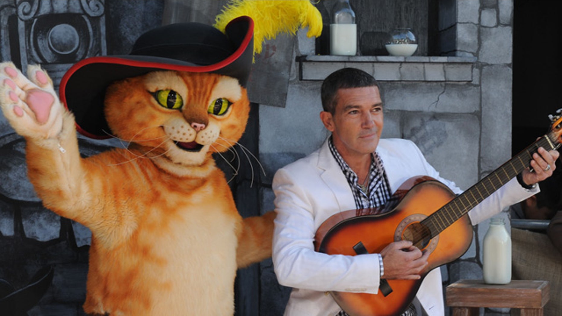 Oct. 22: Antonio Banderas arrives at the premiere of 'Puss In Boots' at The Regency Village Theater in Los Angeles.