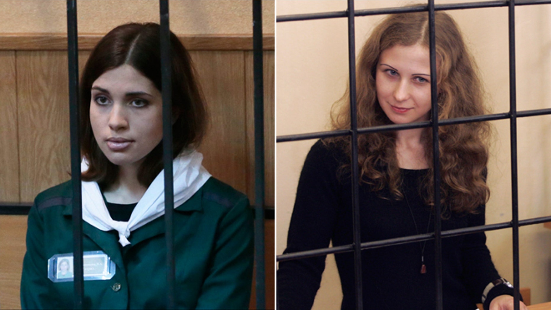 Nadezhda Tolokonnikova, left, and Maria Alyokhina will be freed from jail under an amnesty deal passed by Russian parliament, President Vladimir Putin said Thursday.