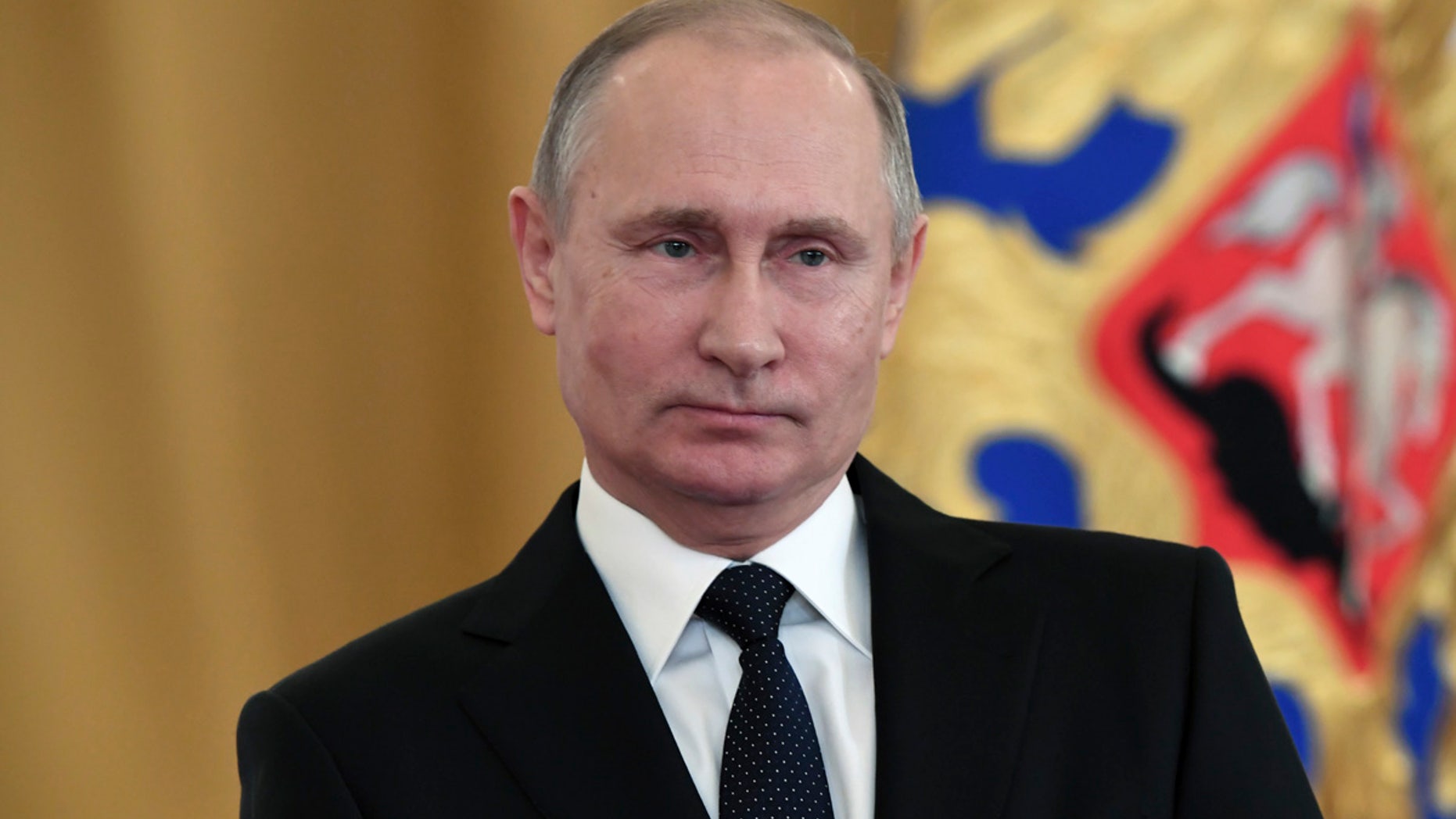 Russian President Vladimir Putin at an awards ceremony in Moscow on Thursday..