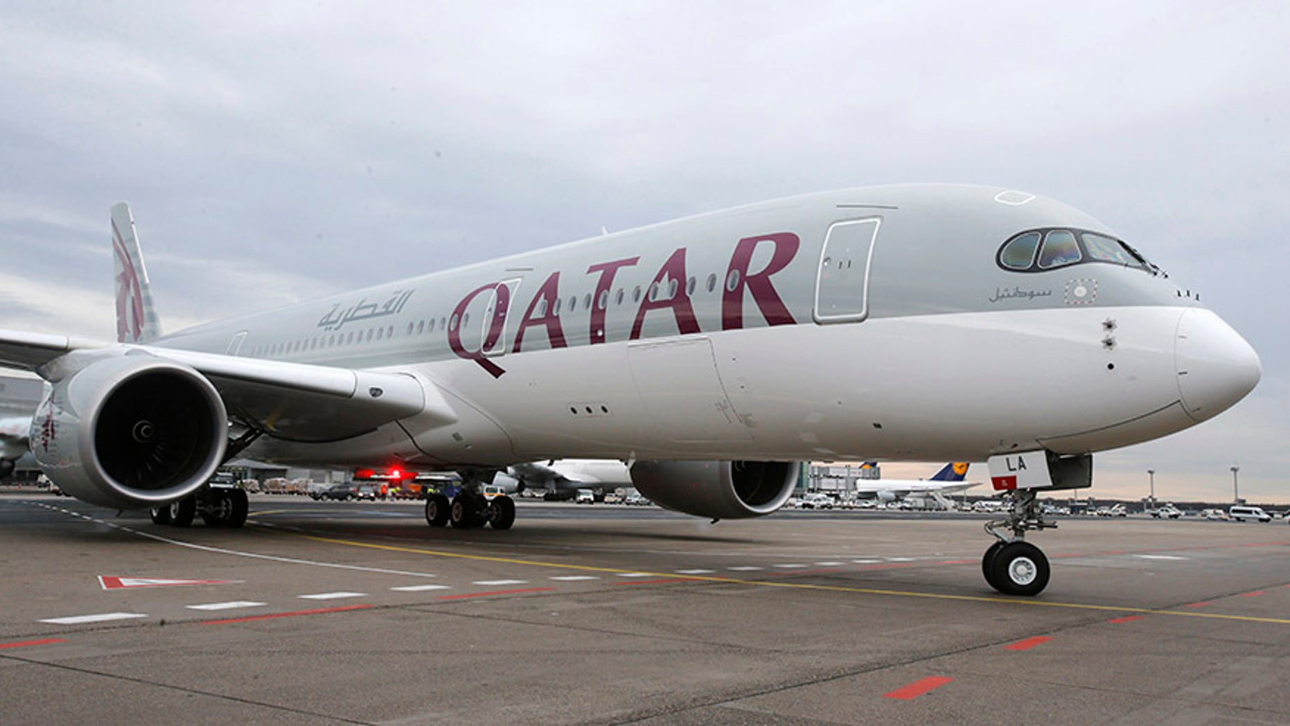 A Qatar Airways Airbus A350.