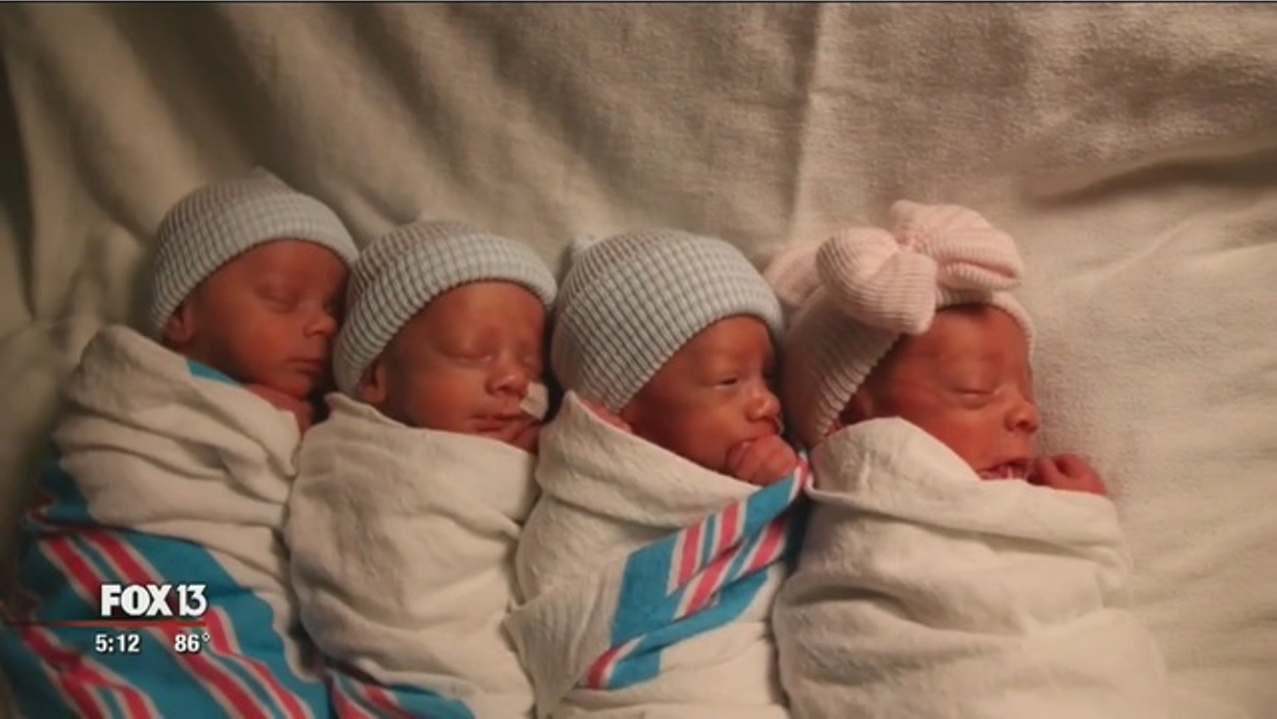Harrison, Preston, Jackson and Lila were born on March 28.