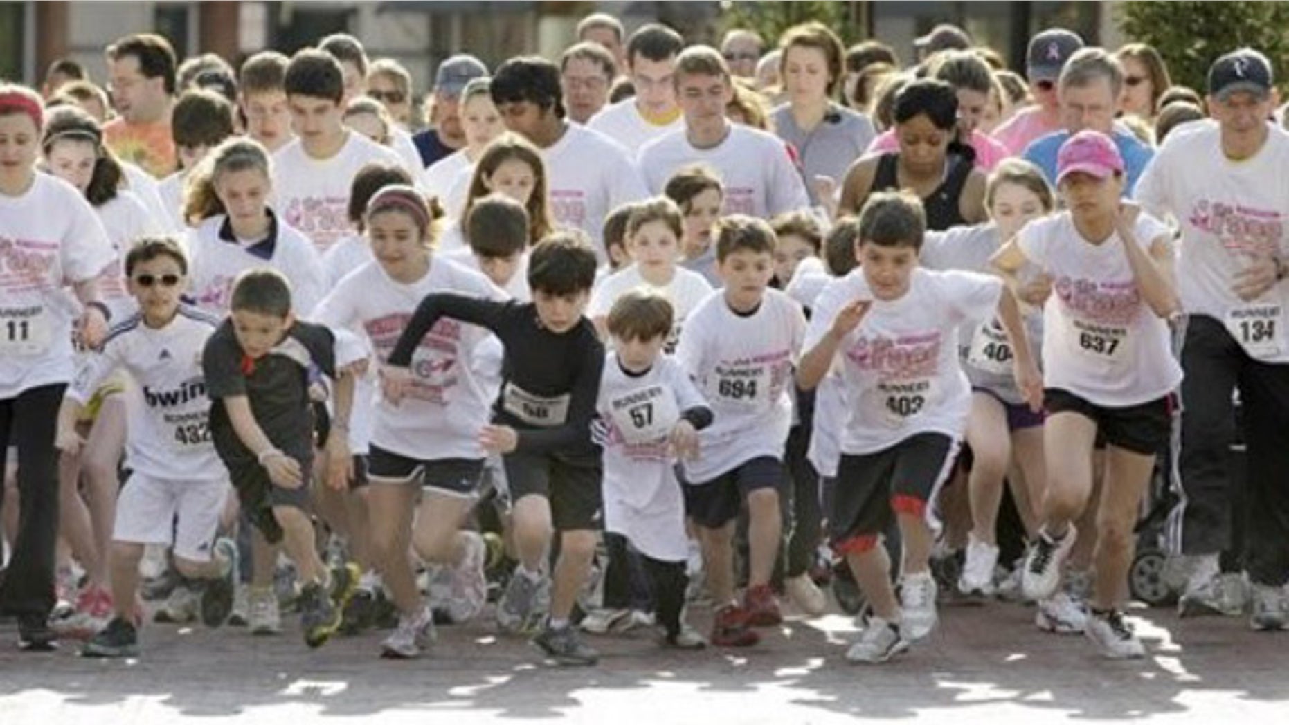 Shown here is the start of a race to benefit Susan G. Komen for the Cure and another cancer-fighting group in Lyndhurst, Ohio, on May 8.