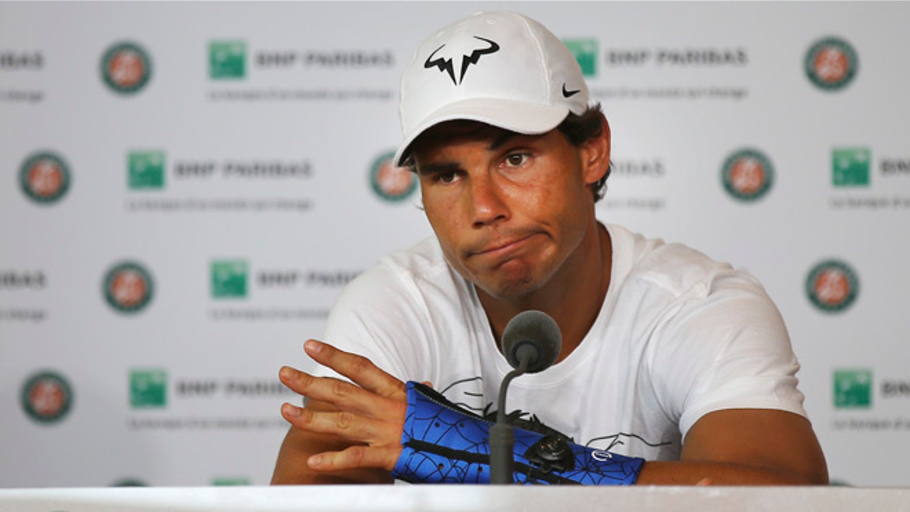 Rafael Nadal on May 27, 2016.