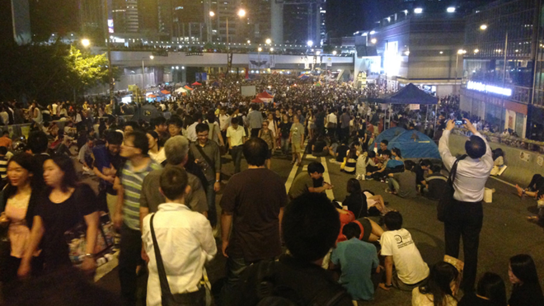 Thousands of protesters returned to the streets to demand free elections in Hong Kong Friday. (FoxNews.com)
