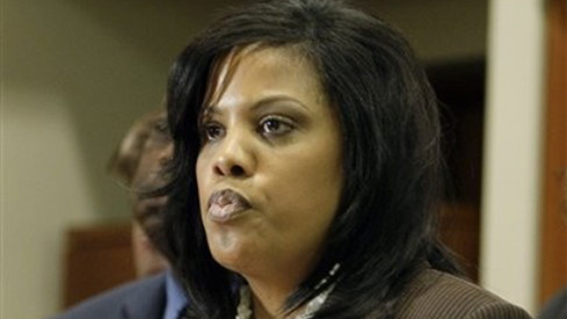 Baltimore Mayor Stephanie Rawlings-Blake addresses the media during a news conference, Thursday, Jan. 7, 2010, in Baltimore.