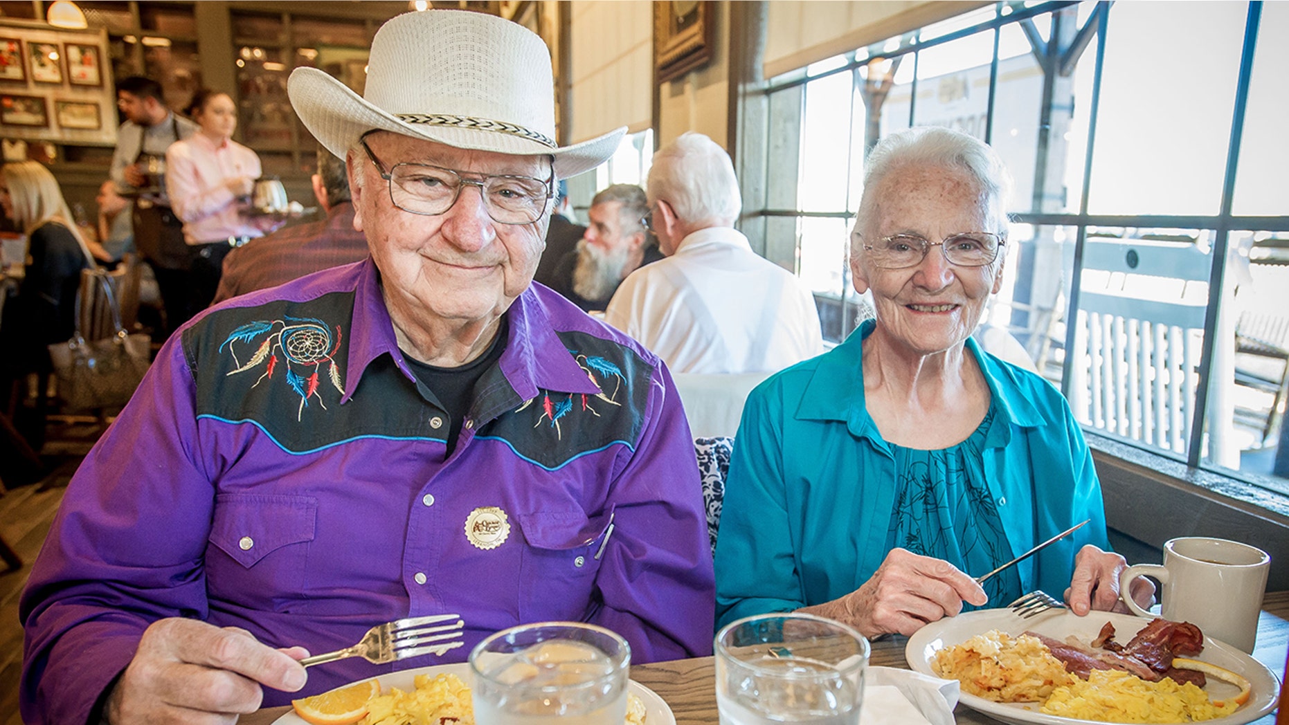 Ray and Wilma Yoder were at the ribbon cutting of the chain's Victorville restaurant.
