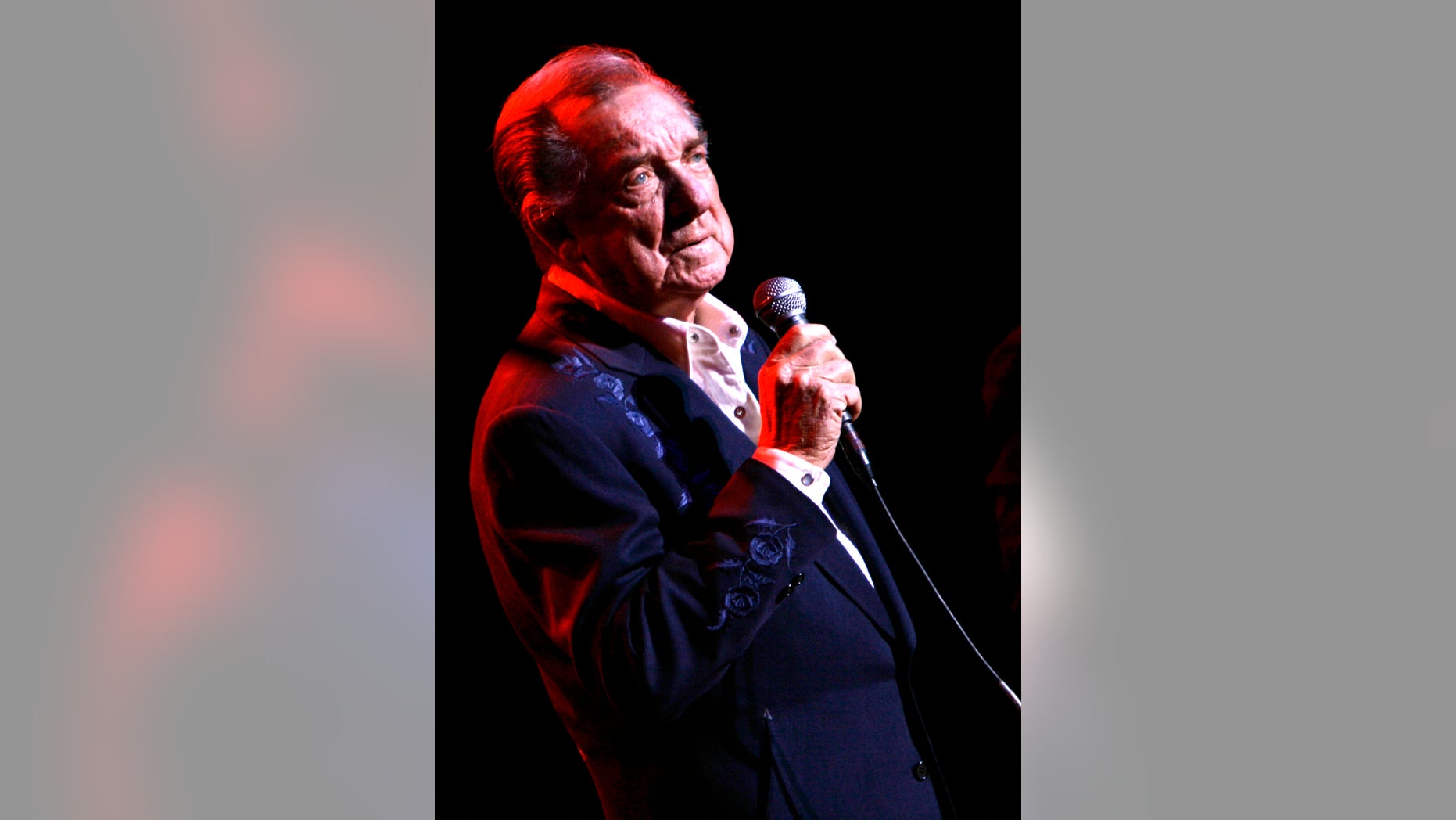 March 10, 2007. Ray Price performs at the Aladdin Theater for the Performing Arts in Las Vegas.