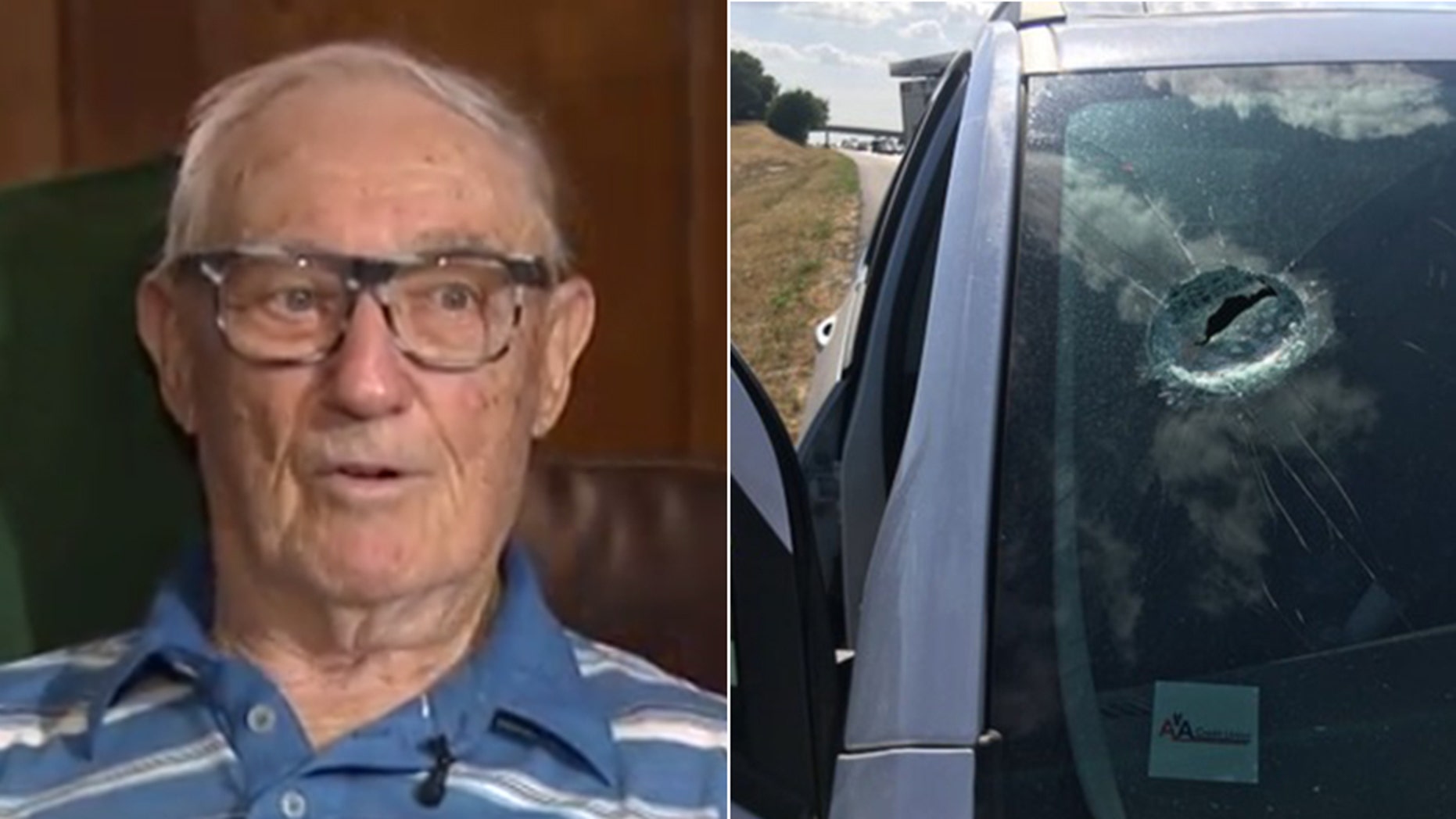 Raymond Mikeska was hit by a rock thrown from an overpass along Interstate-30 near Fort Worth.