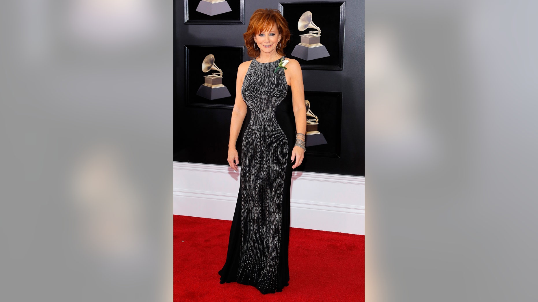 60th Annual Grammy Awards â Arrivals â New York, U.S., 28/01/2018 â Reba McEntire. REUTERS/Andrew Kelly - HP1EE1S1N57MR