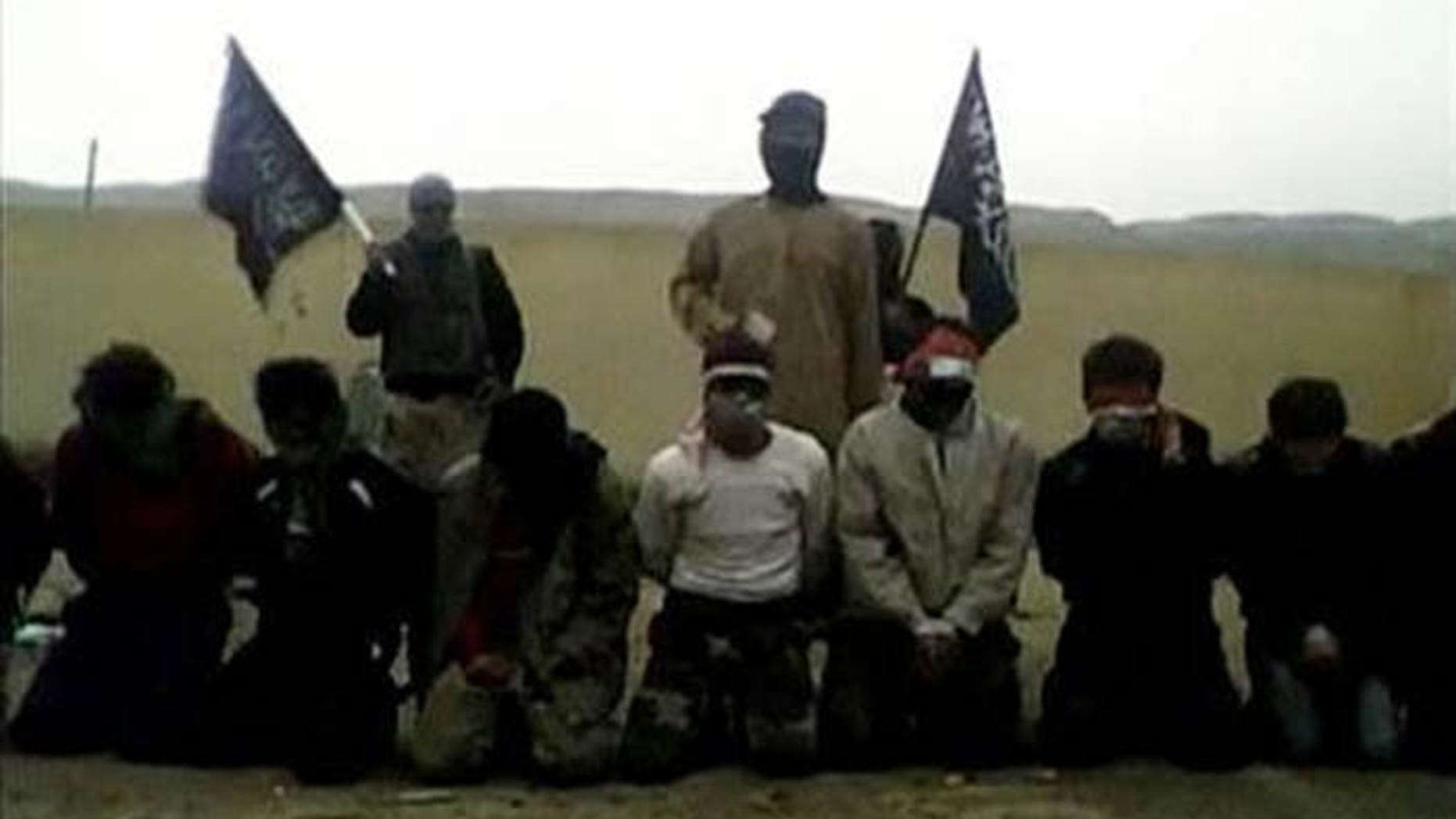 Loyalists to Syrian President Bashar al-Assad were gunned down systematically in this chilling video, which surfaced Wednesday on YouTube.