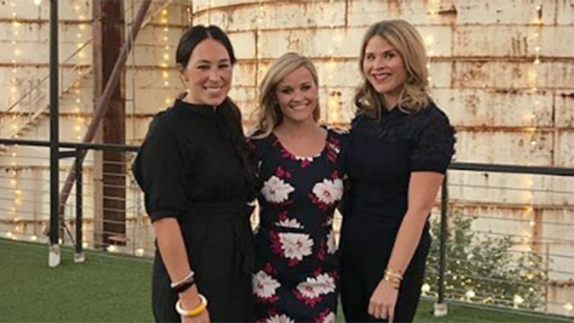 Joanna Gaines And Jenna Bush Hager Attend Reese Witherspoon S Book Reese Witherspoon Wred Up Her Cross Country Book Launch Tour At Joanna And Chip Gaines Magnolia Market Center In Waco Texas On Thursday