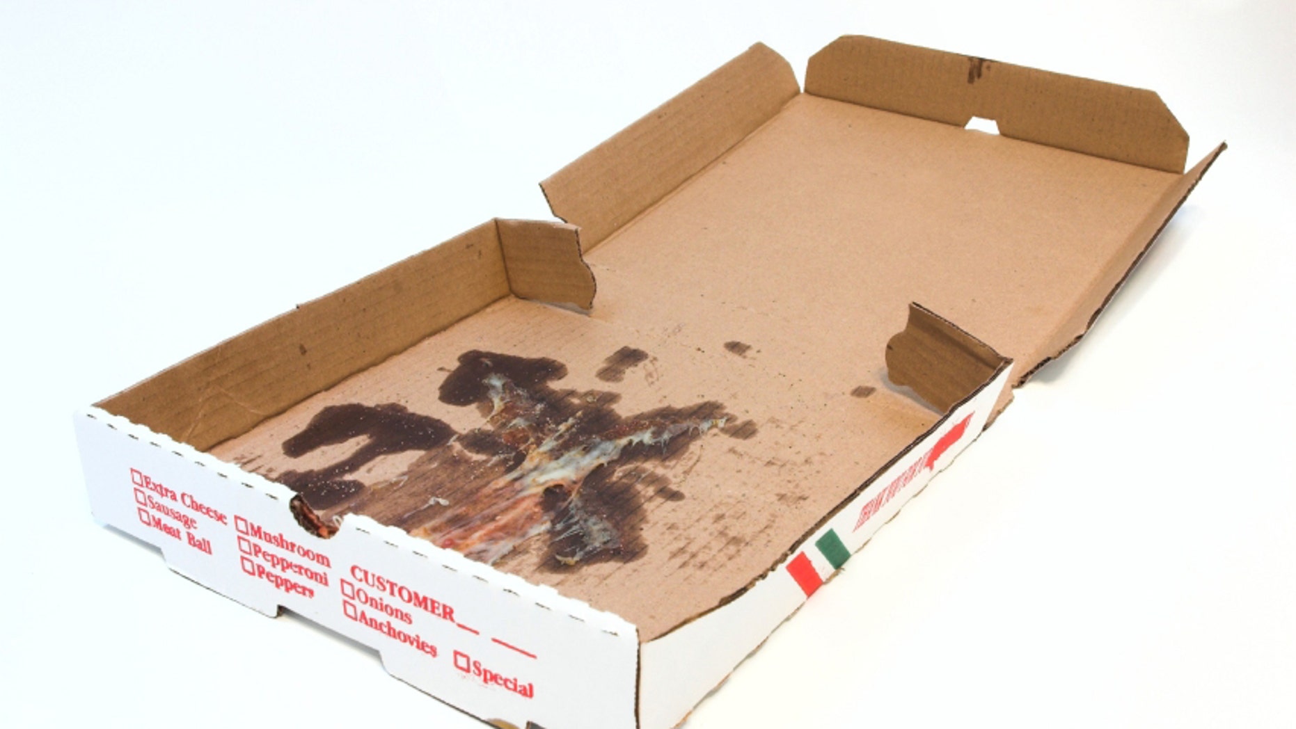 Пустая коробка от пиццы