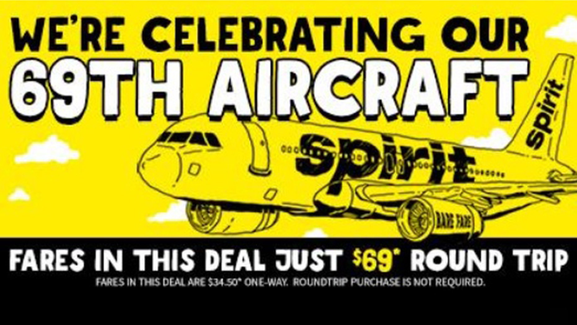 Tactful or tasteful? Budget carrier launches $69 fare deal.