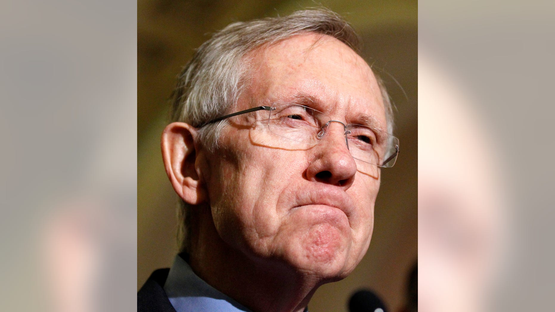 Senate Majority Leader Harry Reid of Nev., pauses while speaking with the media, after their Senate Democratic caucus, Wednesday, Dec. 8, 2010, on Capitol Hill in Washington. (AP)