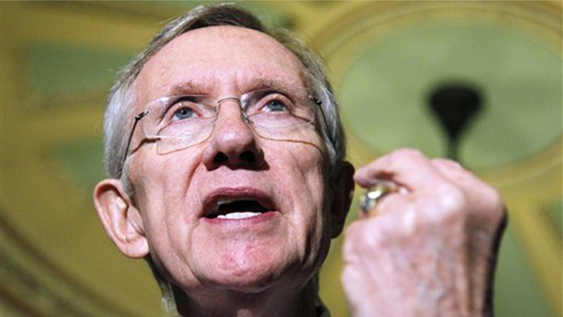 Senate Majority Leader Harry Reid gestures during a news conference on Capitol Hill Nov. 30. (AP Photo)
