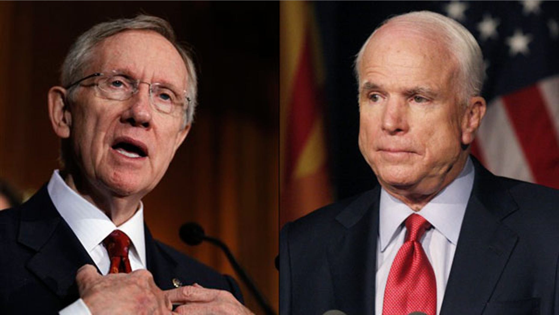 Shown here are Senate Majority Leader Harry Reid, left, and Sen. John McCain. (AP/Reuters Photos)