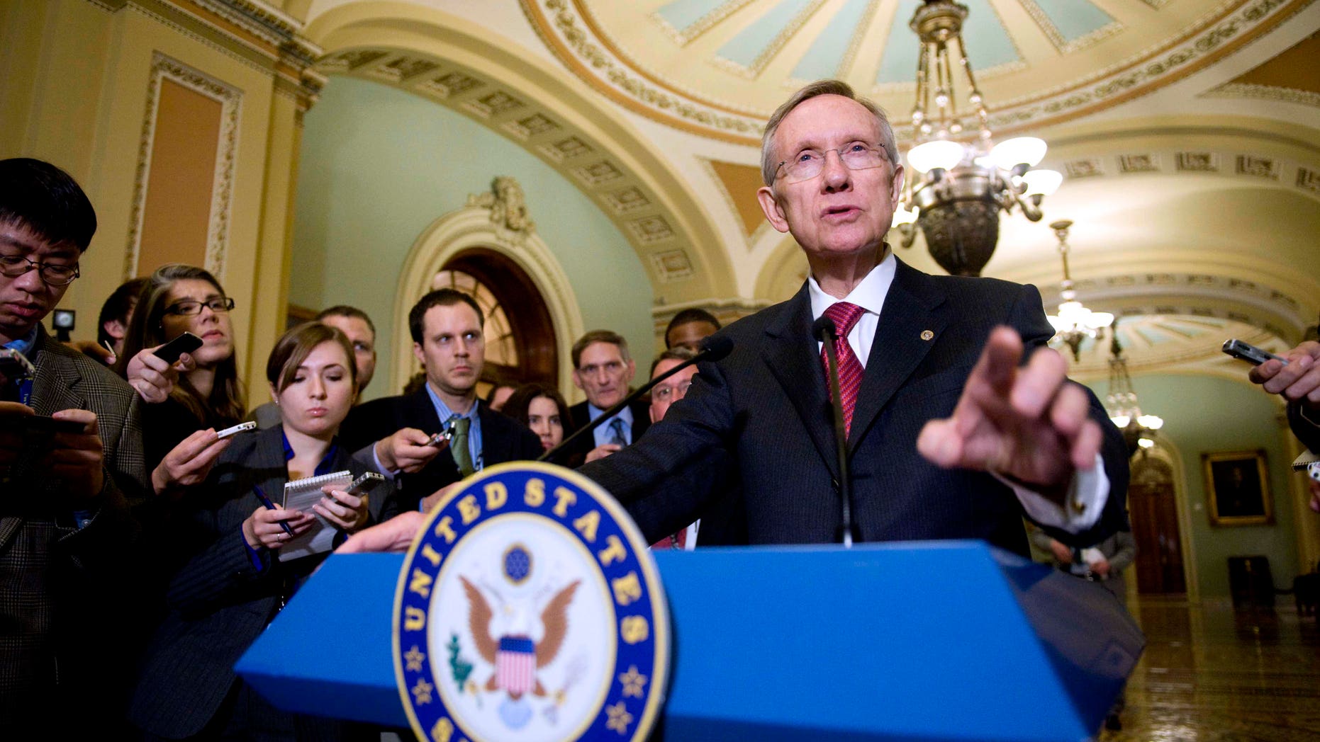 Bush tax-cuts are the priority for the lame-duck Congress, which returned Nov. 29. Senate Majority Leader Harry Reid, shown here Nov. 18 on Capitol Hill, has suggested that the Senate hold two votes: one on the Democratic plan confining the tax cut extension to the middle class, the other on Republican leader Mitch McConnell's plan to extend the cuts to everyone.