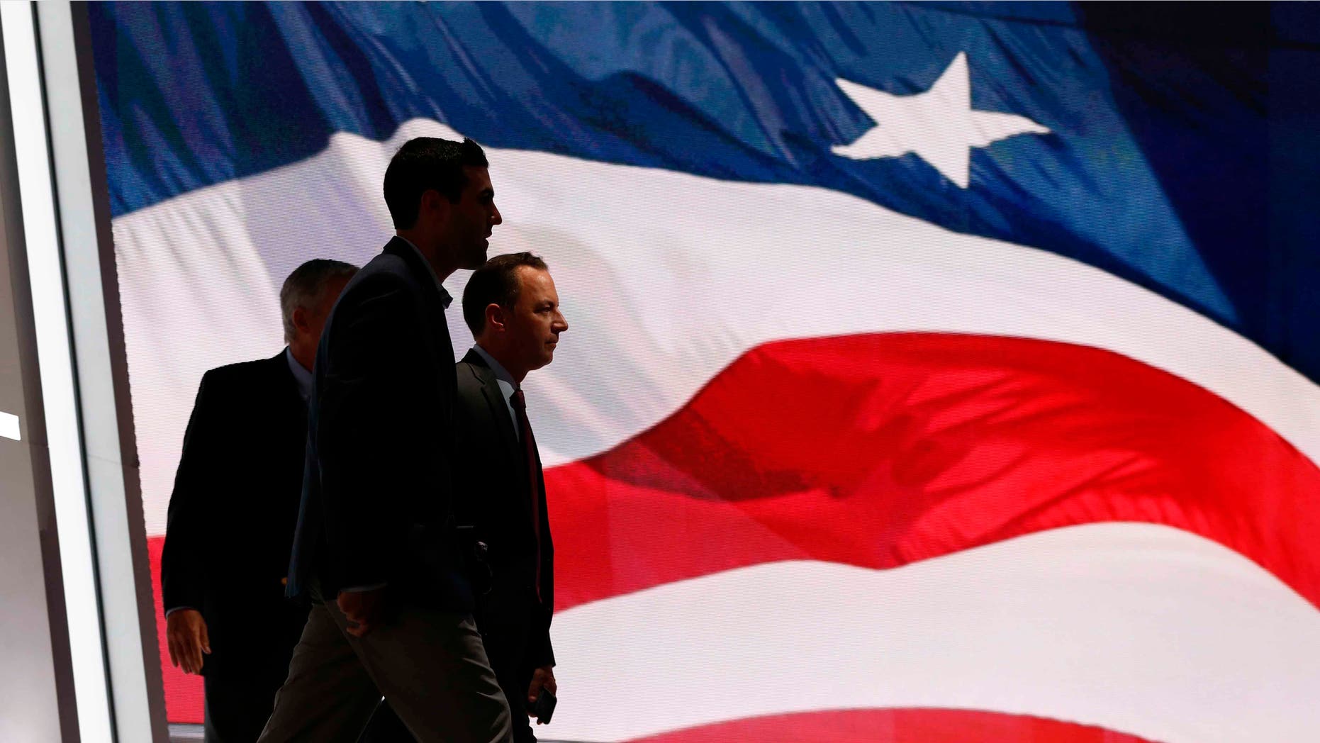 Chairman of the RNC Reince Priebus, inside Quicken Loans Arena, Sunday, July 17, 2016, in Cleveland.