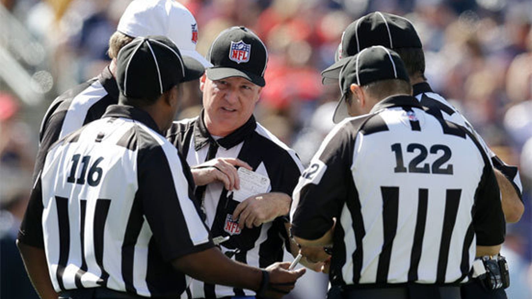 The NFL's replacement referees may be responsible for higher scores, say gambling experts. (AP)