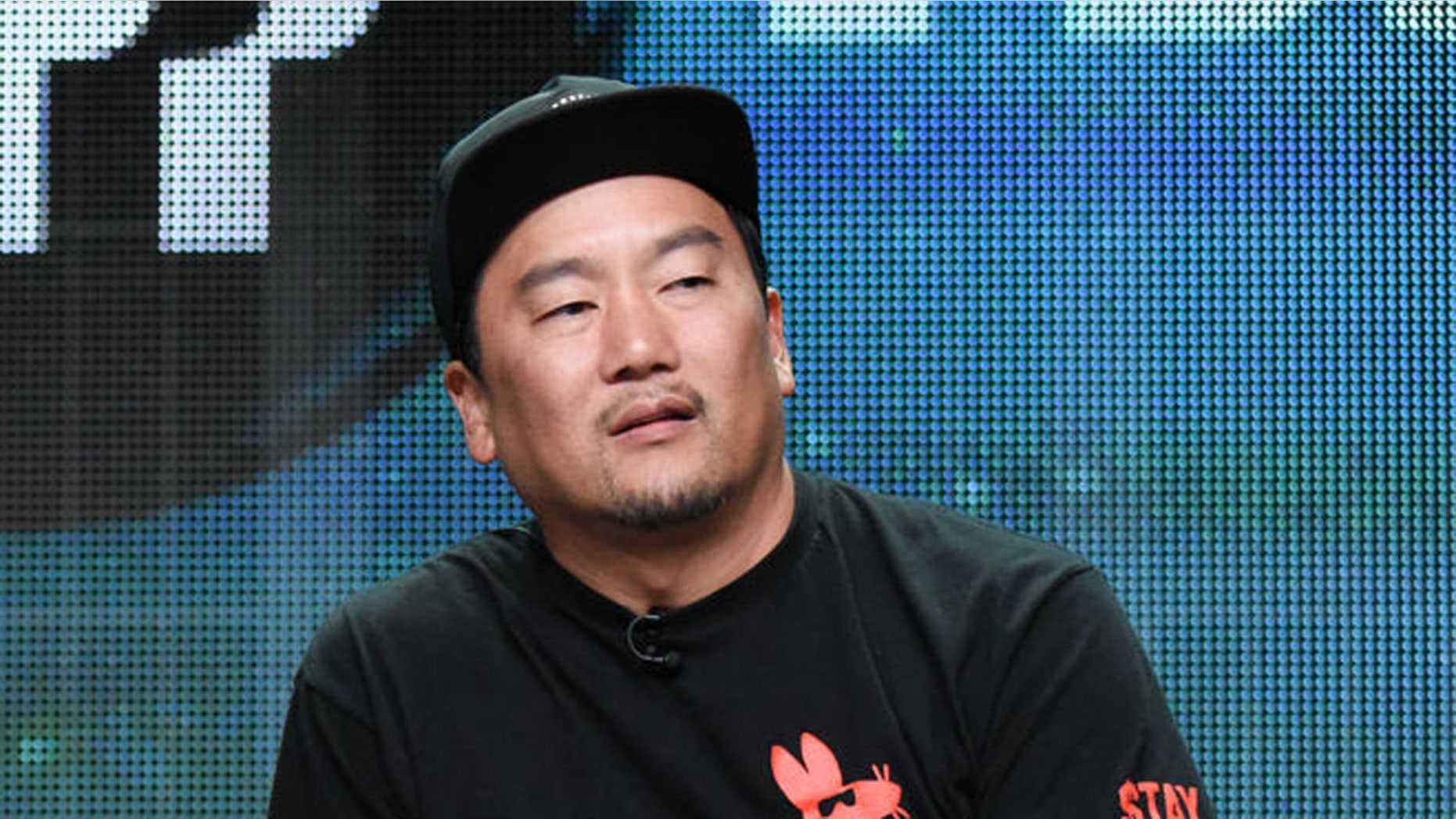 Chef Roy Choi attends a press conference at the Beverly Hilton Hotel in 2015.