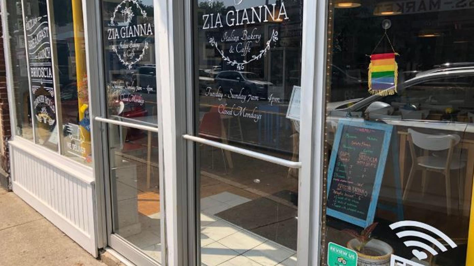 A Dorchester restaurant received a one-star Yelp review that mentioned an LGBT pride flag in the store front.