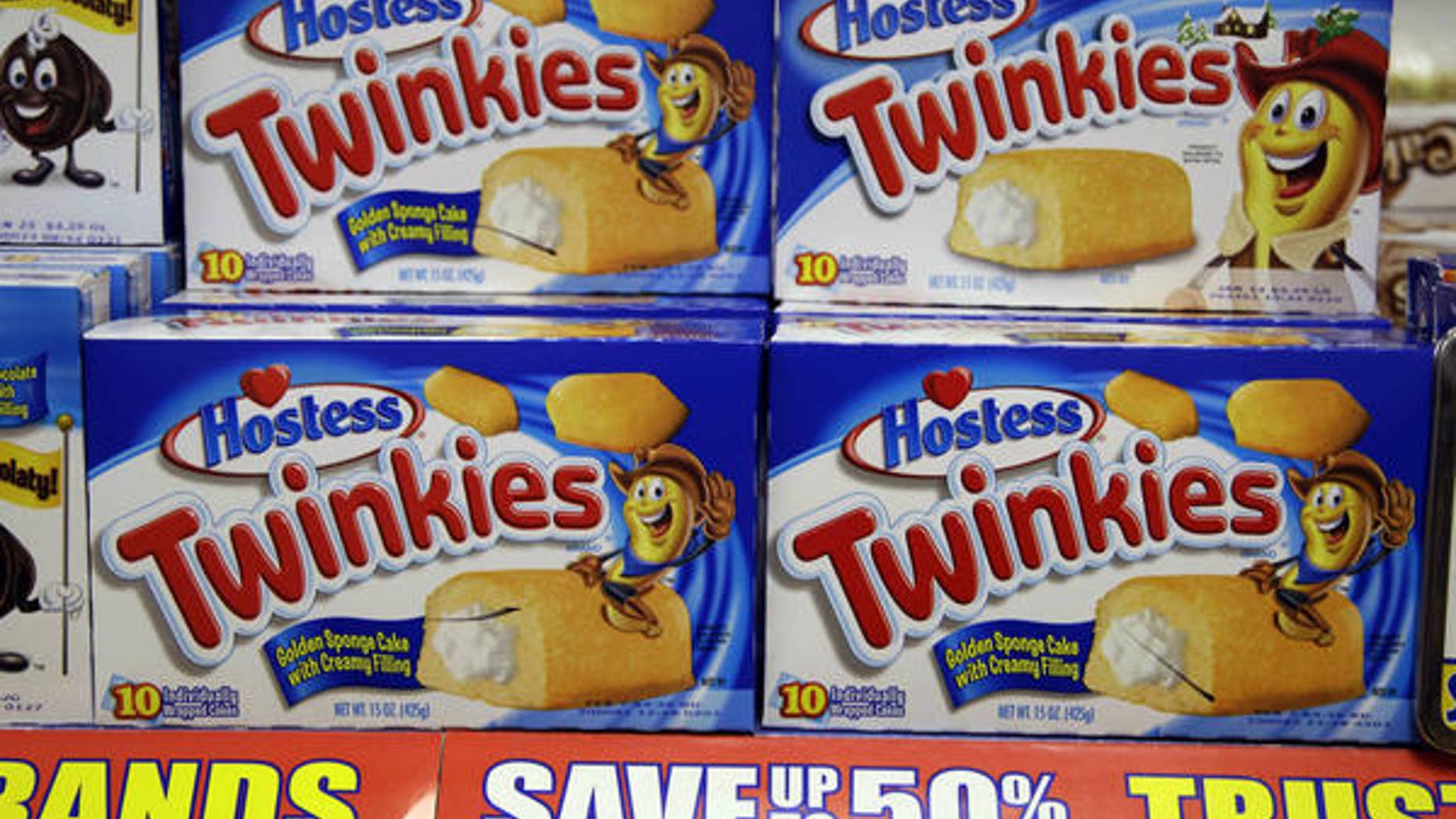 Twinkies on display in a grocery store in 2012.