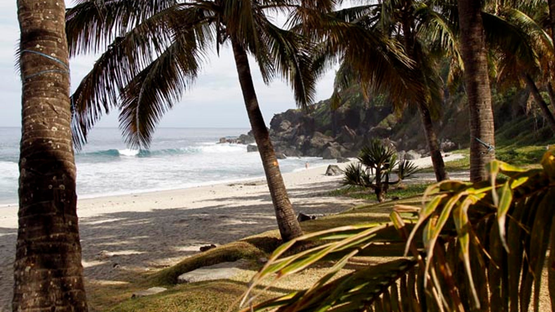The man was bodyboarding off the island of Reunion, seen here.