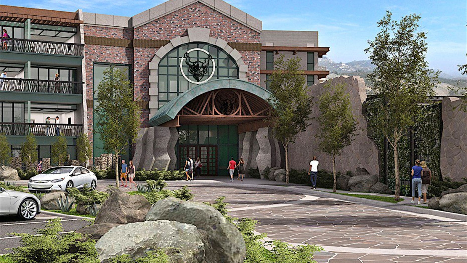 A rendering of the brewery's proposed craft beer themed hotel.