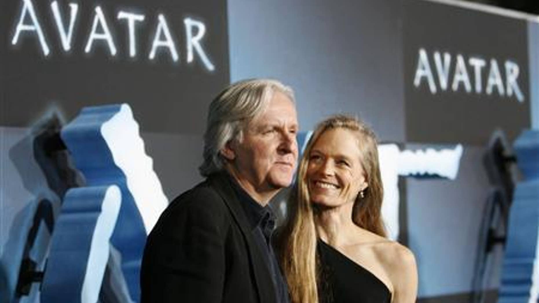 James Cameron and Suzy Amis at the premiere of 'Avatar.'