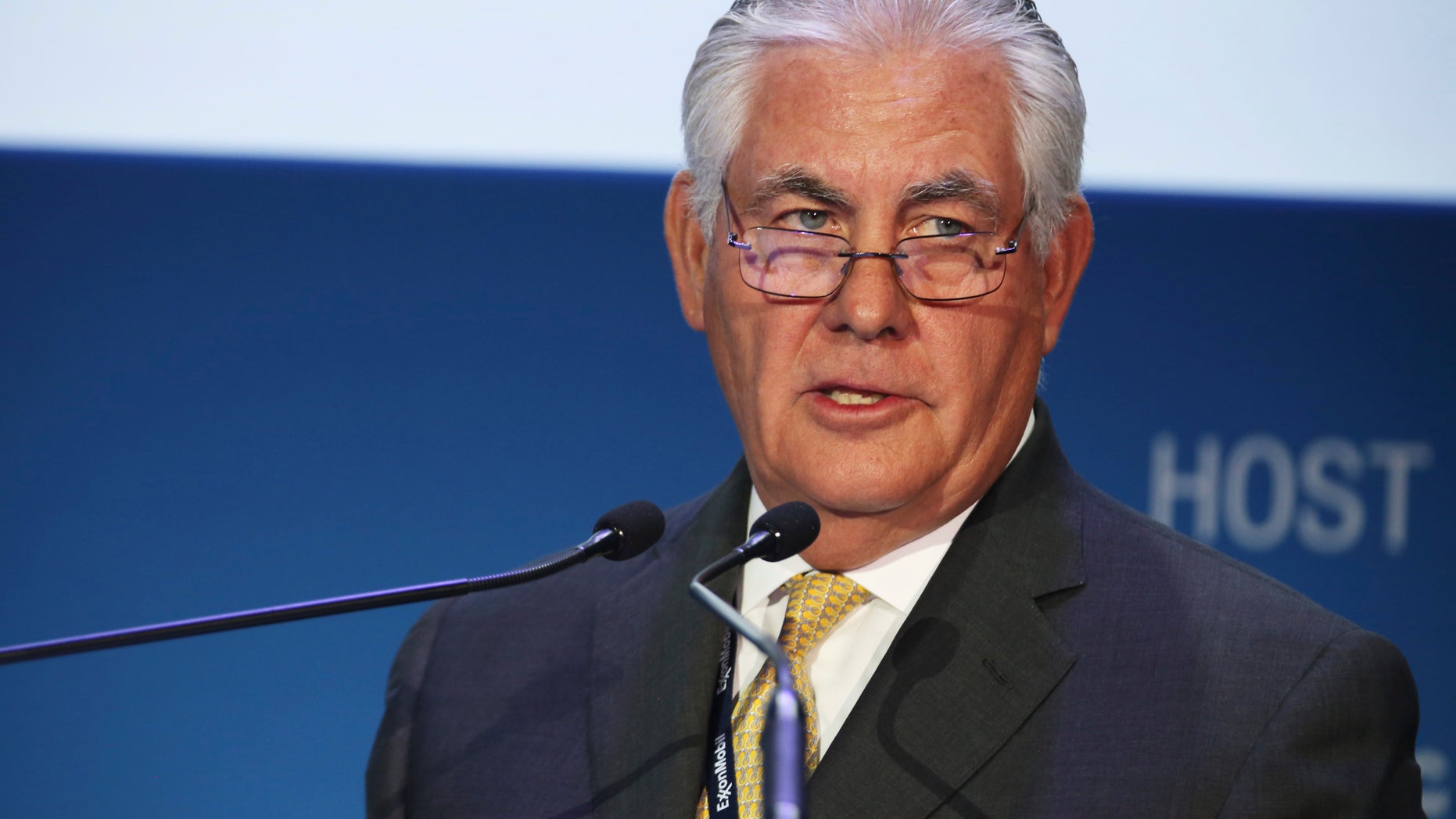 Rex W. Tillerson at the annual Abu Dhabi International Petroleum Exhibition & Conference in Abu Dhabi.