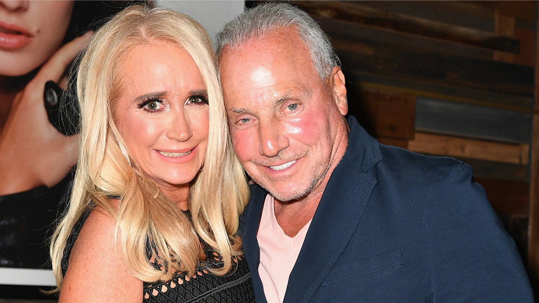 WEST HOLLYWOOD, CA - AUGUST 28: Kim Richards (L) and Wynn Katz attend the premiere of WE tv's "Marriage Boot Camp Reality Stars" at HYDE Sunset: Kitchen + Cocktails on August 28, 2018 in West Hollywood, California. (Photo by Earl Gibson III/Getty Images for WE tv )