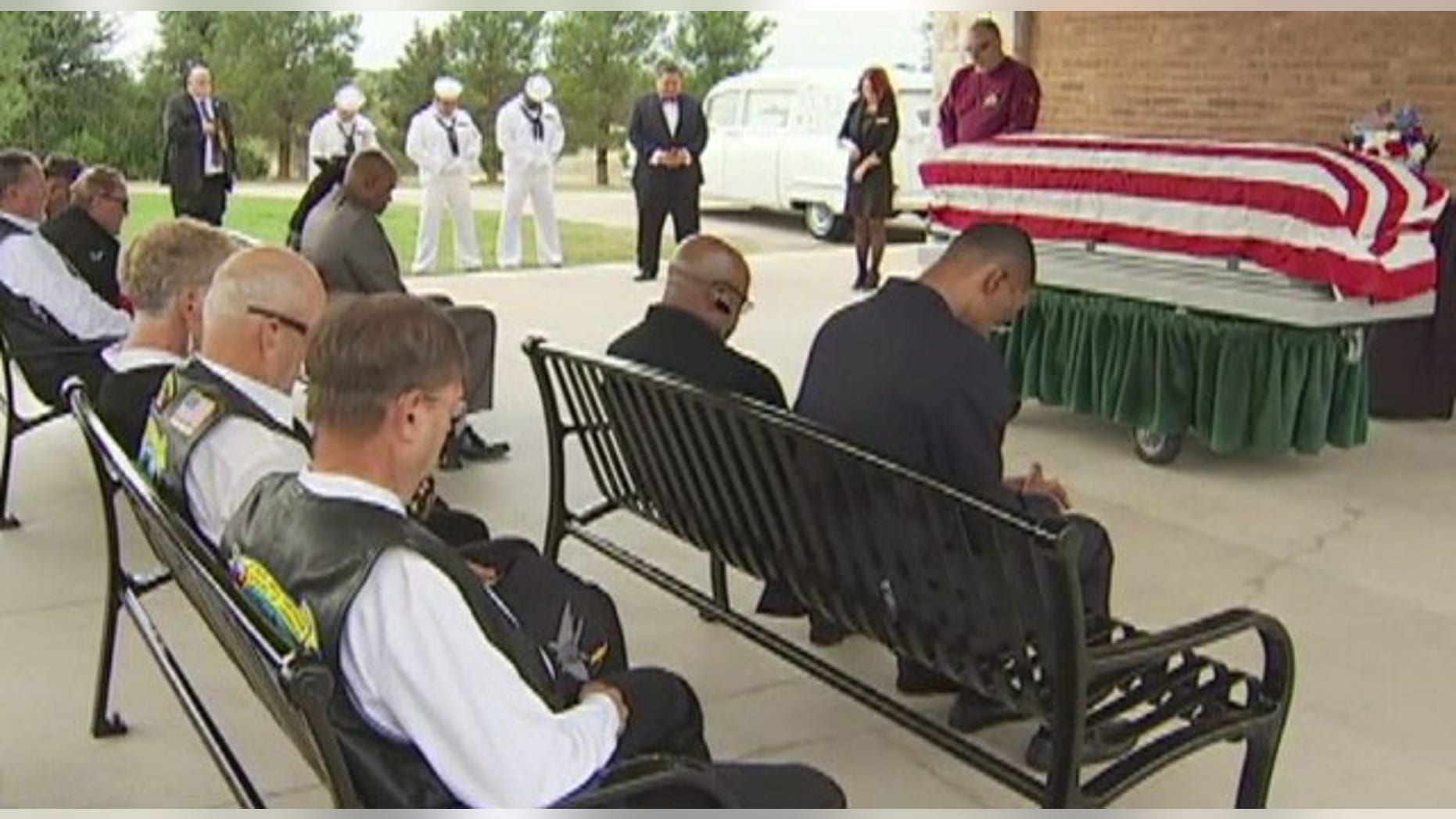 Navy veteran Richard Lee Anderson was given a funeral with honors after his family could not be found. (Fox 7 Austin)