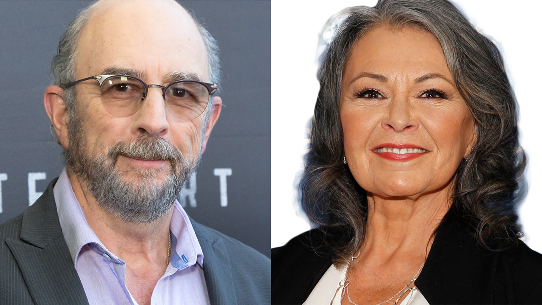 Richard Schiff, left, voiced his support for Roseanne Barr, right, after she was fired from her ABC sitcom in May.