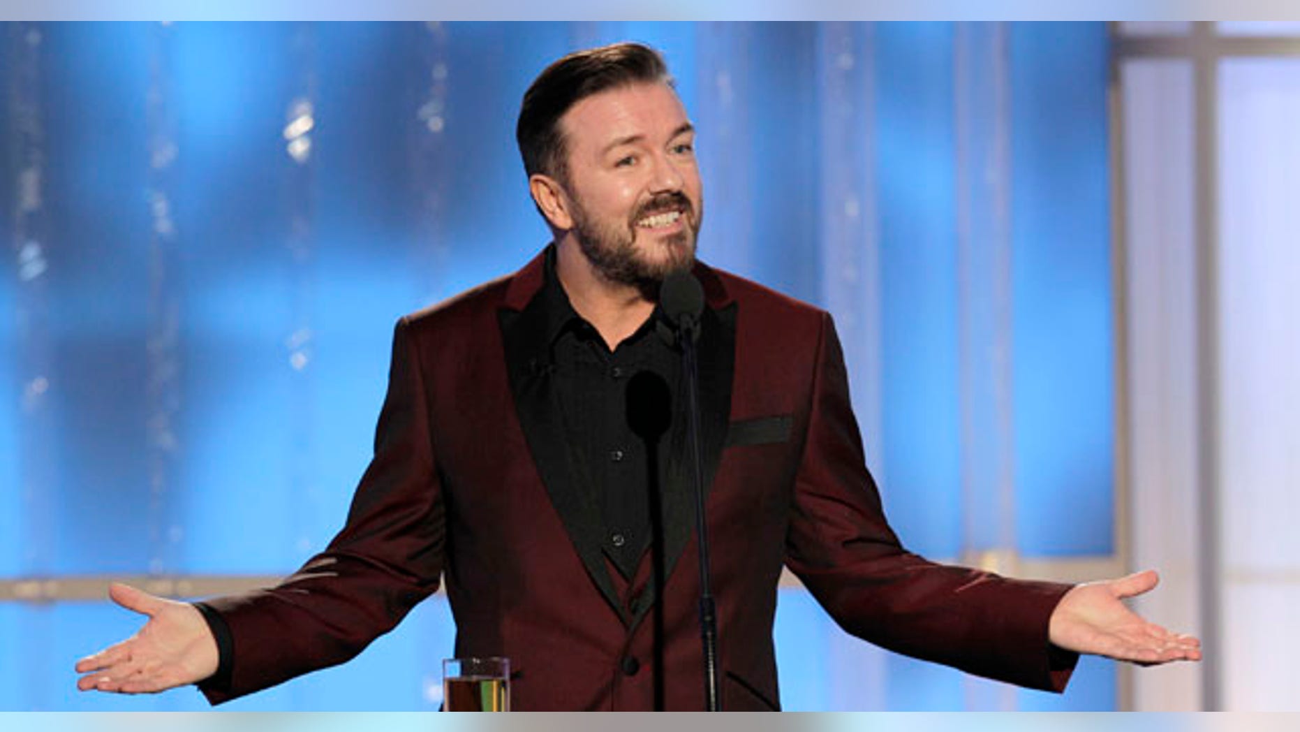 Ricky Gervais, host of the 69th Annual Golden Globes.