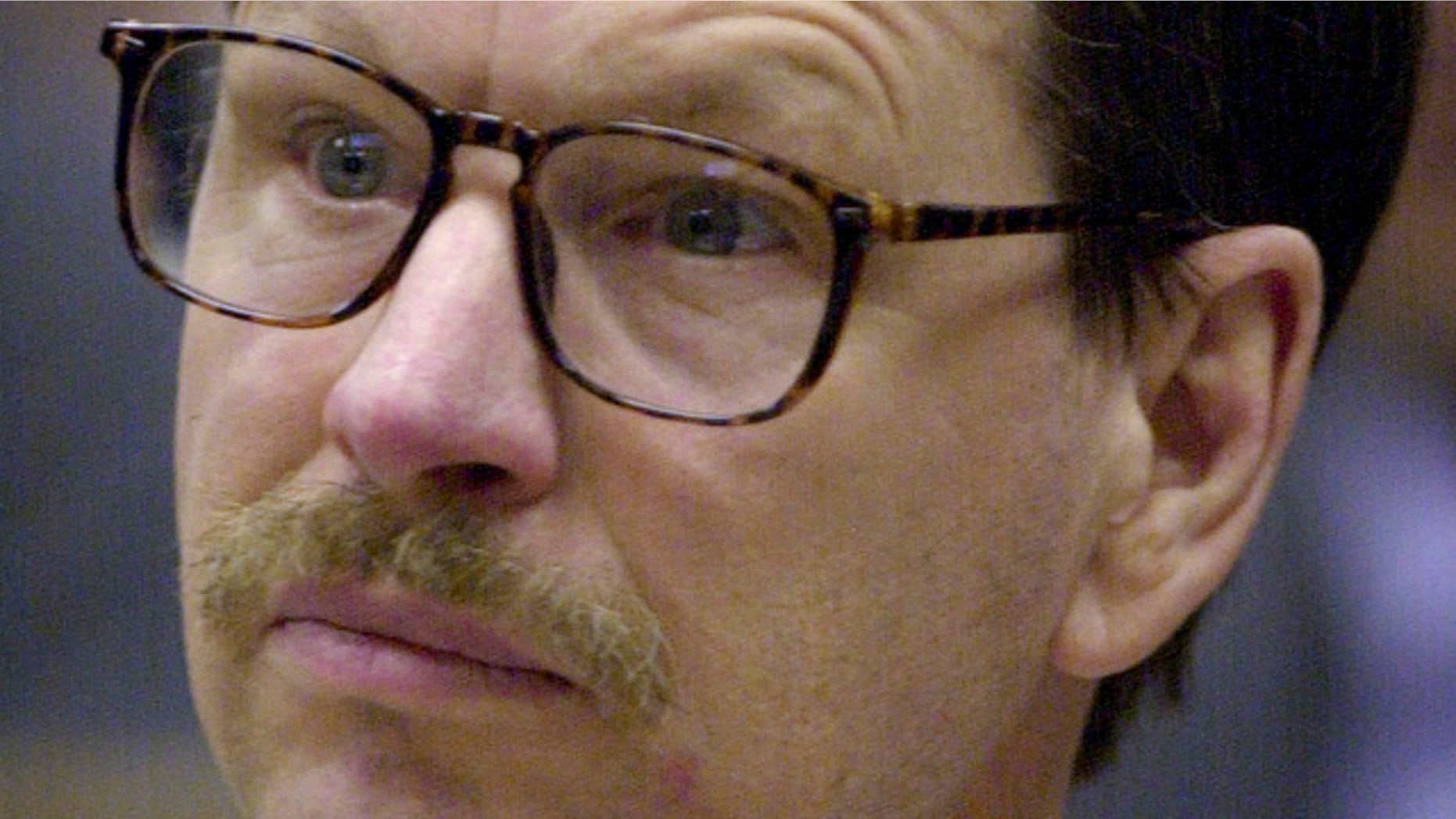March 27, 2003: Gary Leon Ridgway appears at a pretrial hearing in King County Superior Court in Seattle. Ridgway, already serving 48 life terms in the Green River killings, is expected to plead guilty to Rebecca Marrero's murder at his arraignment Friday at the King County Regional Justice Center in Kent, Wash. (AP)