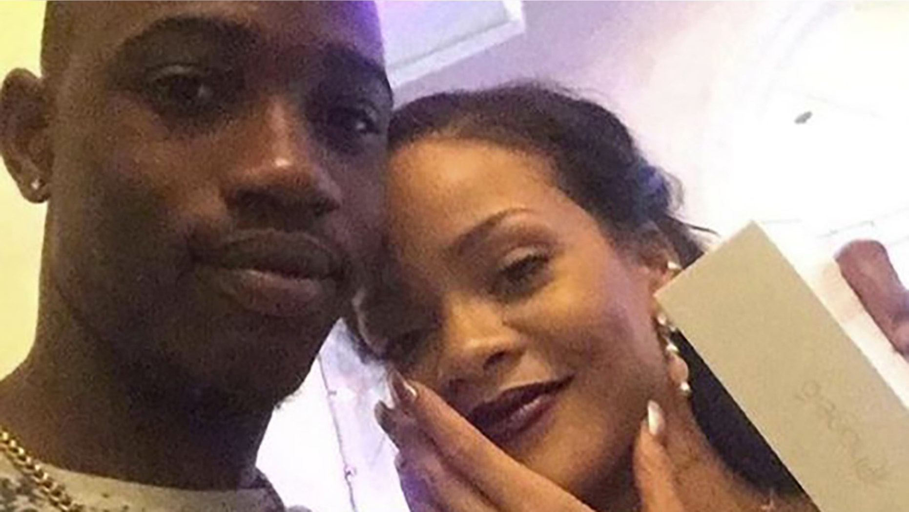 Tavon Kaiseen Alleyne pictured with Rihanna.