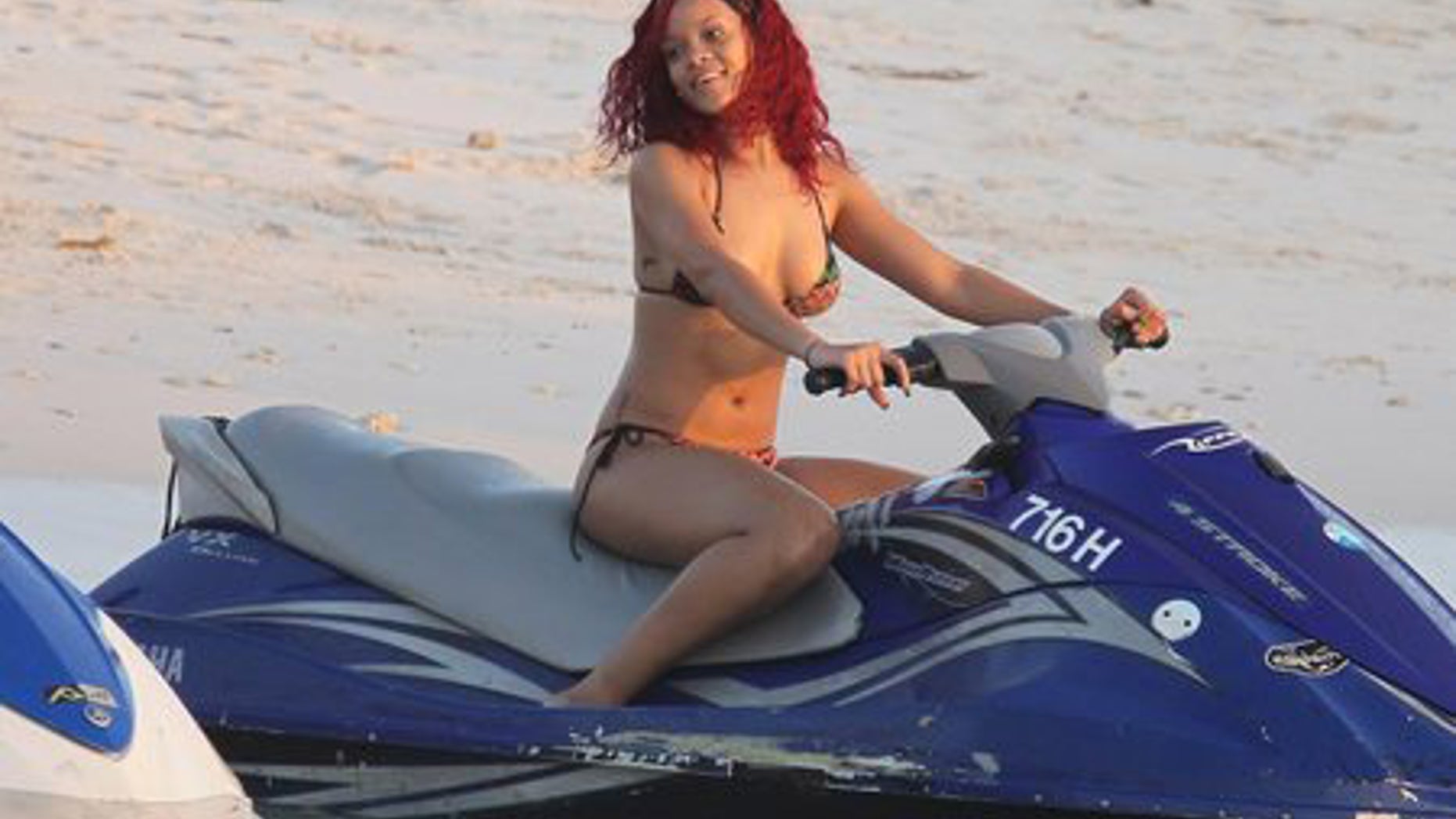 Rihanna vacations in Barbados on Dec. 27, 2010. (X17Online.com)