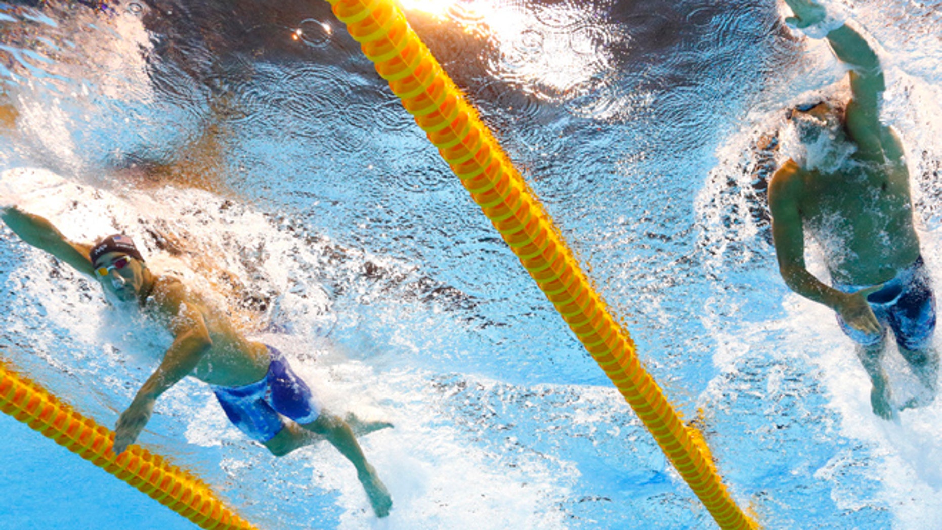 United States' Michael Phelps, left, and Ryan Lochte compete in a semifinal of the men's 200-meter individual medley during the swimming competitions at the 2016 Summer Olympics in Rio de Janeiro, Brazil, Wednesday, Aug. 10, 2016.