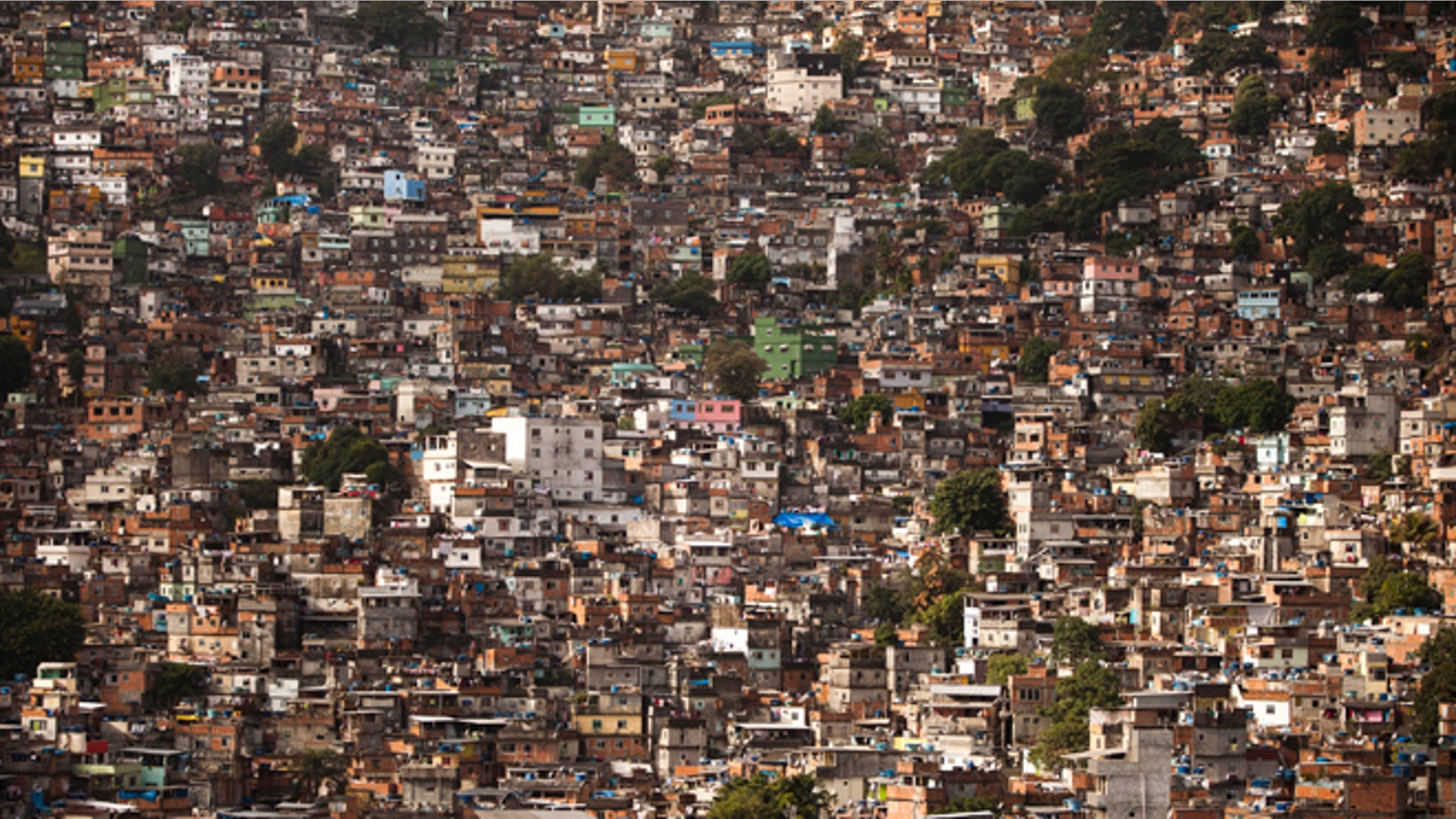 May 22, 2012: Homes crowd the Rocinha shantytown in Rio de Janeiro, Brazil.