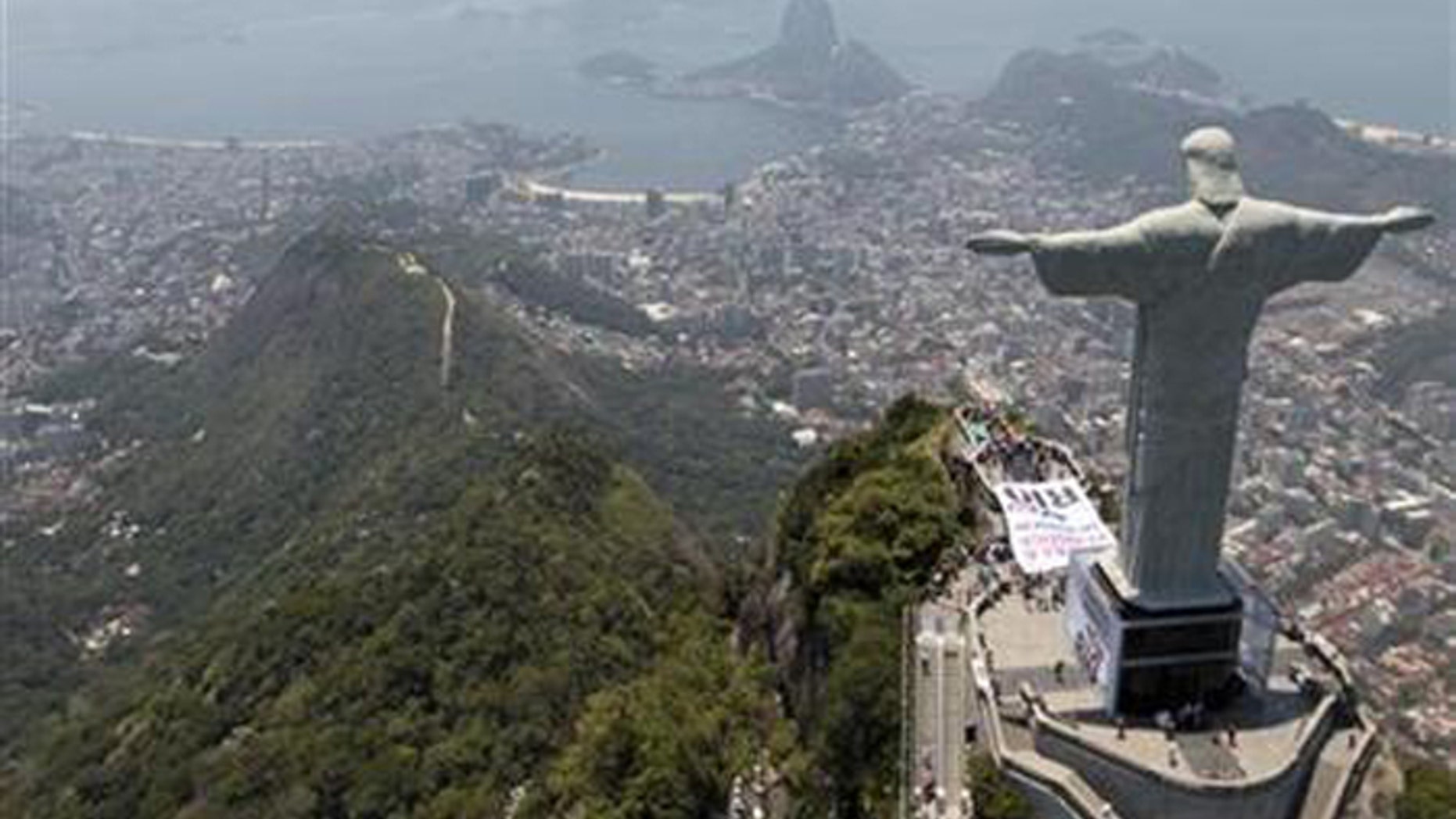 Christ the Redeemer statue that towers above Rio de Janeiro.