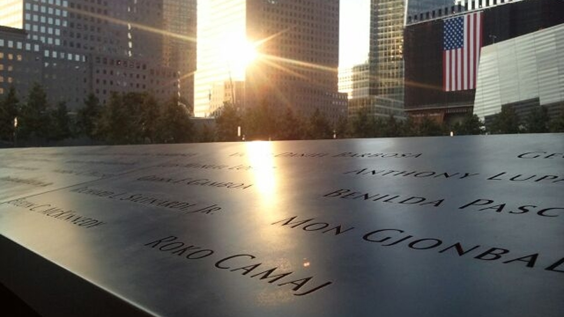 Roko Camaj name on the 9/11 Memorial in New York City.