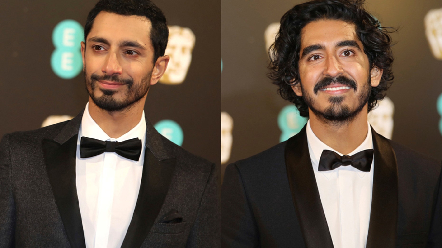 British rapper and actor Riz Ahmed (left) and actor Dev Patel.