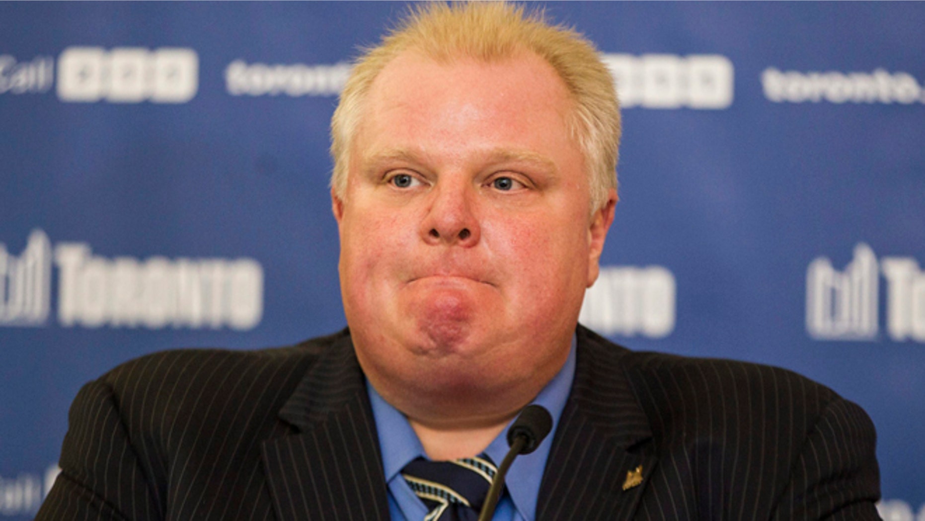 Dec. 10 2013: Toronto Mayor Rob Ford attends a news conference at City Hall in Toronto.