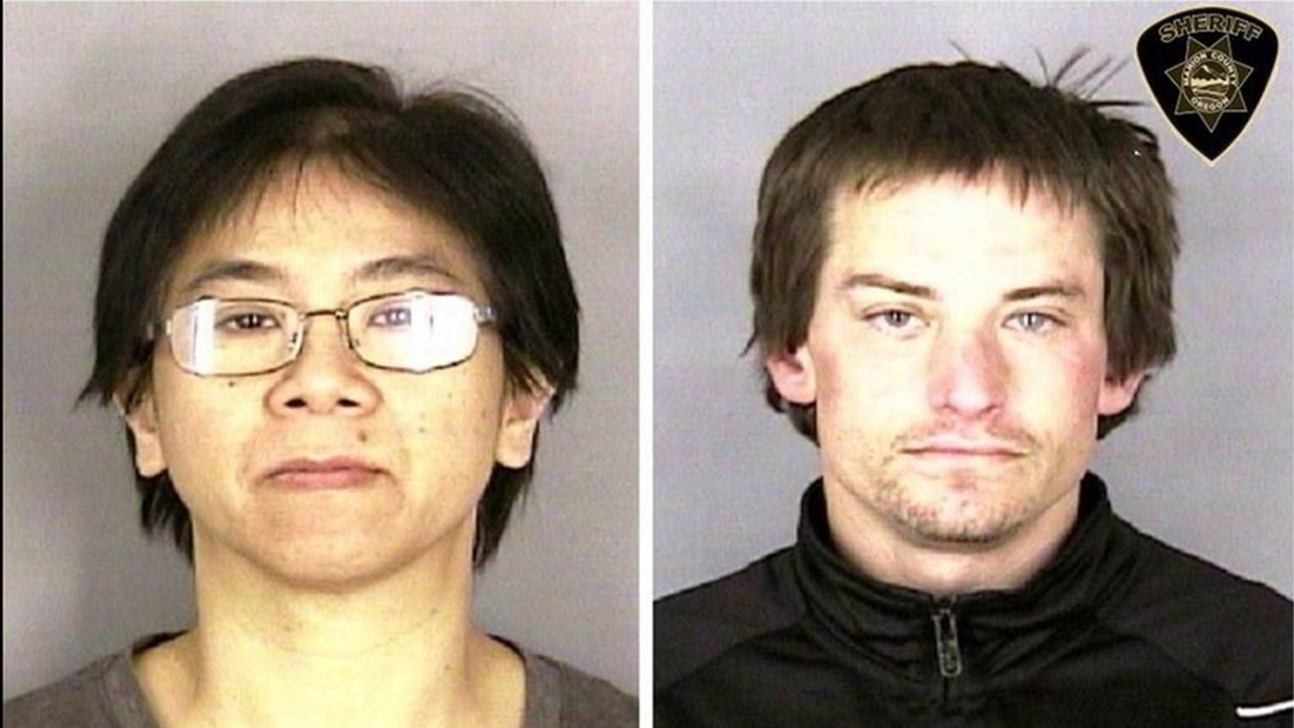 An angry employee, Chan Tran (left), hired a homeless man, Conan Dehut (right), to help her pretend to rob the restaurant where she worked.